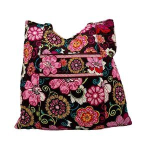 Vera Bradley Brown Multicolor Paisley Shoulder Bag